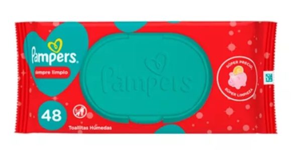 toallitas humedas pampers siempre limpio x 48